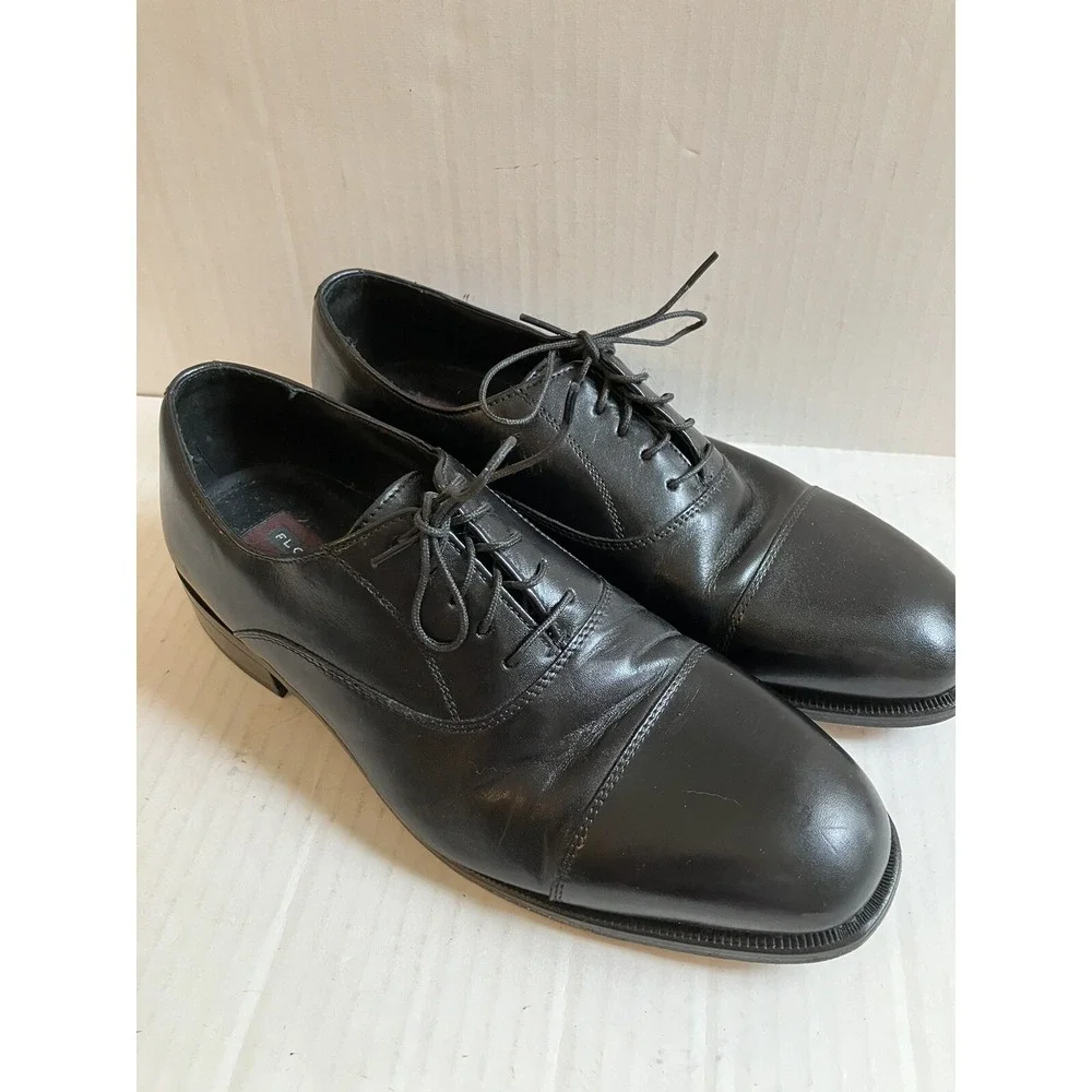 Florsheim Men's‎  Shoes 9D Black Comfortech Low-Top leather  Lace-Up